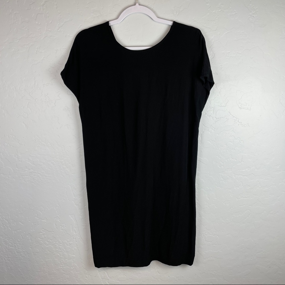 Madewell Downtown Tie Back Mini Dress Black Sz XS - Picture 2 of 7